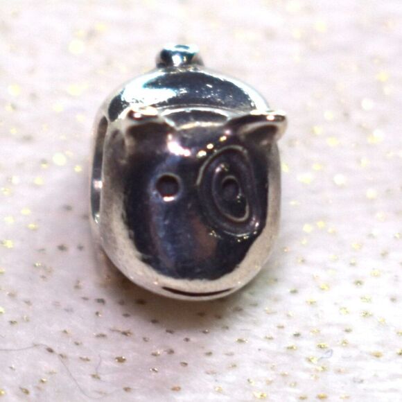 Pandora Bull Terrier Puppy Dog Charm Retired Sterling Silver - Picture 4 of 8